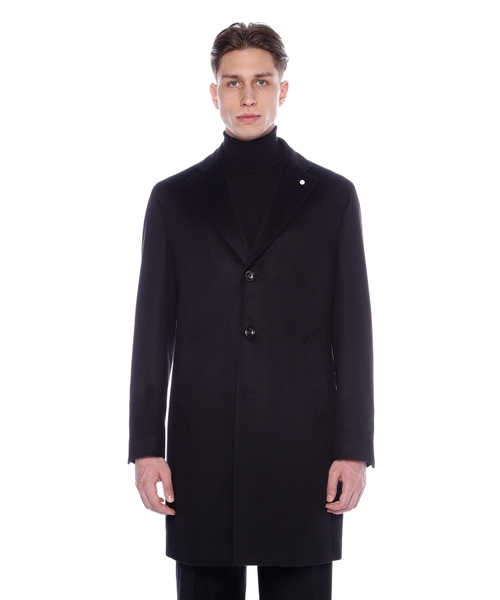 Straight cashmere fit coat