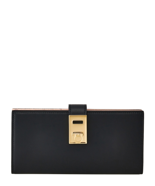 Gancini metal hissəli portmone