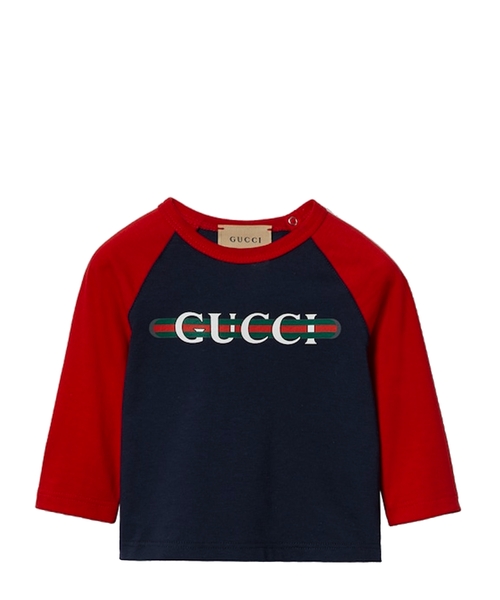 Printed long-sleeve cotton T-shirt