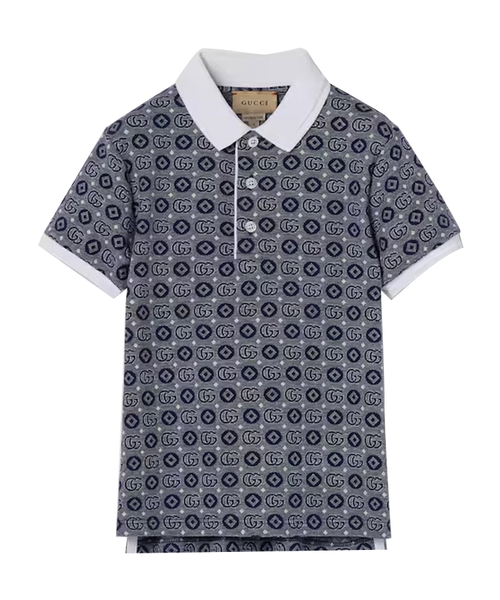 Monogram printli polo