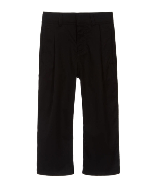 Logo embroidered straight-fit pants