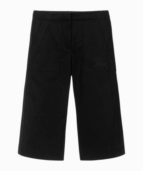 Logo embroidered wide-leg pants