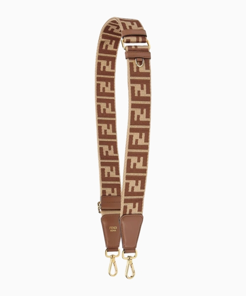 Monogram shoulder strap