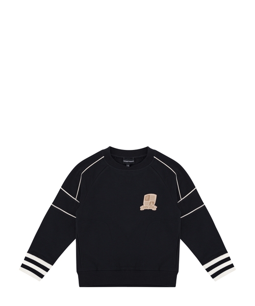 Sweatshirt with logo patch