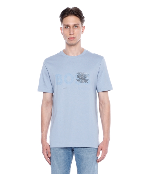 Printli pambıq T-shirt