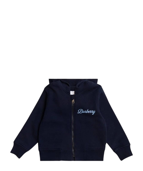 Zip-up hoodie with logo