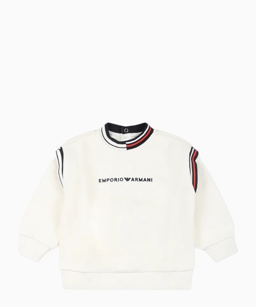Logo-embroidery cotton sweatshirt