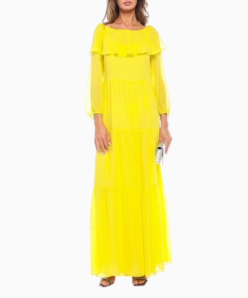 Maxi dress with ruffle detail