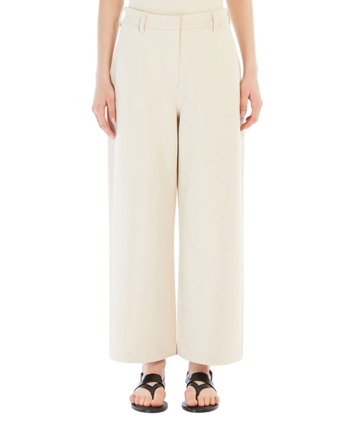 Широкие брюки прямого кроя