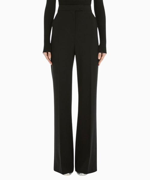 High-waist palazzo trousers