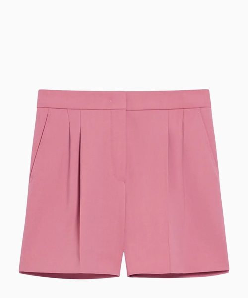 Wool crepe shorts