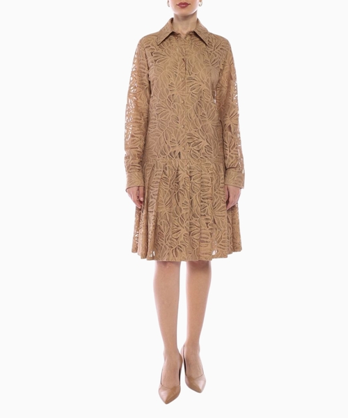 Edotto Lace Shirt Dress