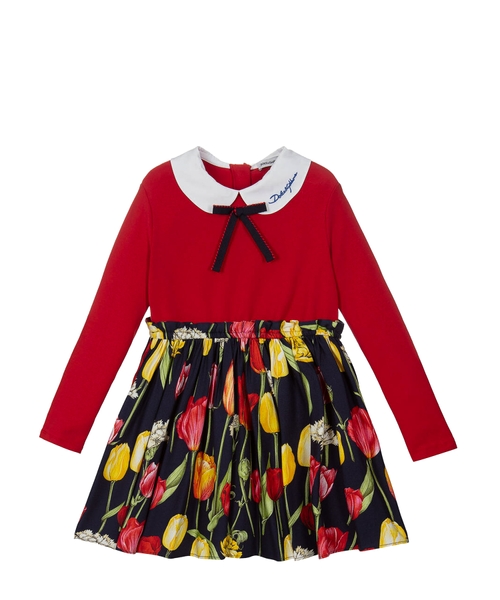 Long sleeve printed dress