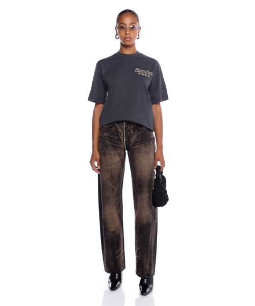 MSGM｜ (3746MM06 247792 98) MSGM abstract-print long-sleeve Shirt | Green | FARFETCH