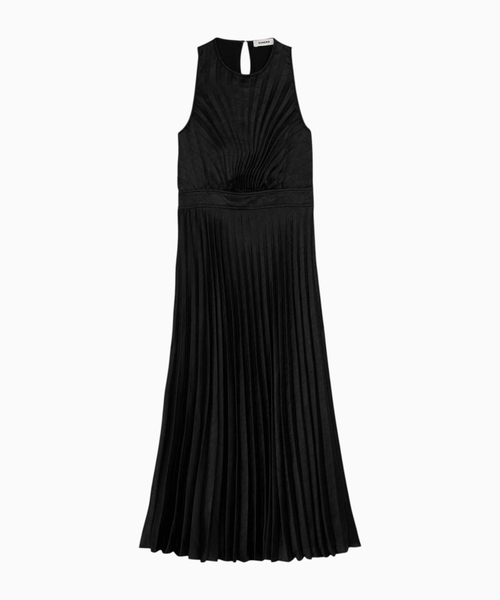 Pleated midi dress