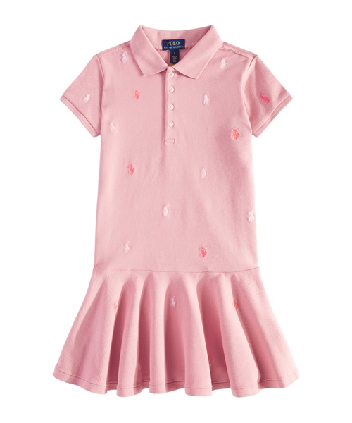 Girls Embroidered newest Pink Short Sleeve Dress