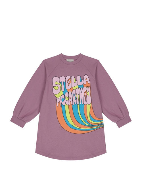 Logo printed dress