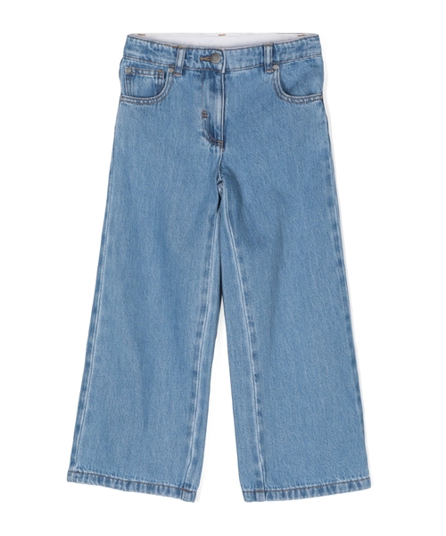 Cib aplikasiyalı denim şalvar