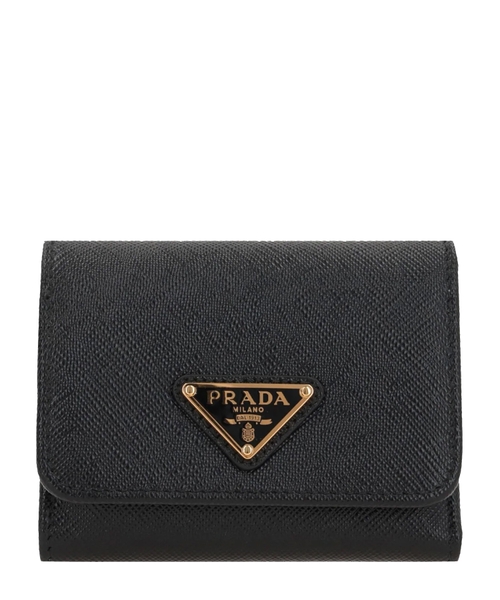 Loqo detallı dəri portmone