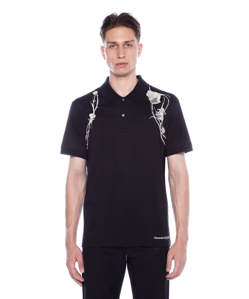 Embroidered classic short-sleeve shirt