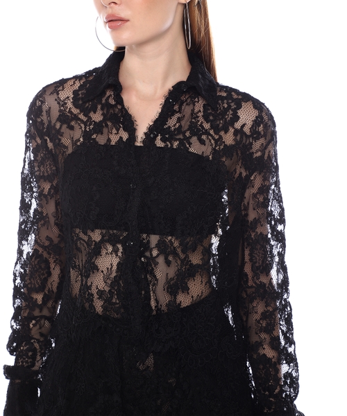 シャツ/ブラウス(長袖/七分) DRESSLAVE - DRESSLAVE reworked classics lace blouse シャツ/ブラウス｜DRESSLAVE（ドレスレイブ） | AND ON JIONE