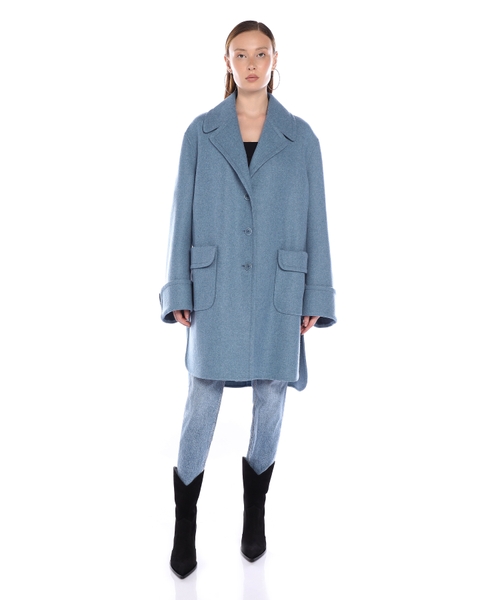 Relaxed fit wool coat hotsell