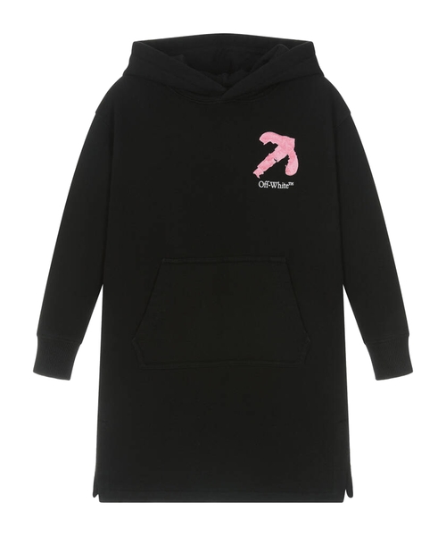 Logo printed hooded dress