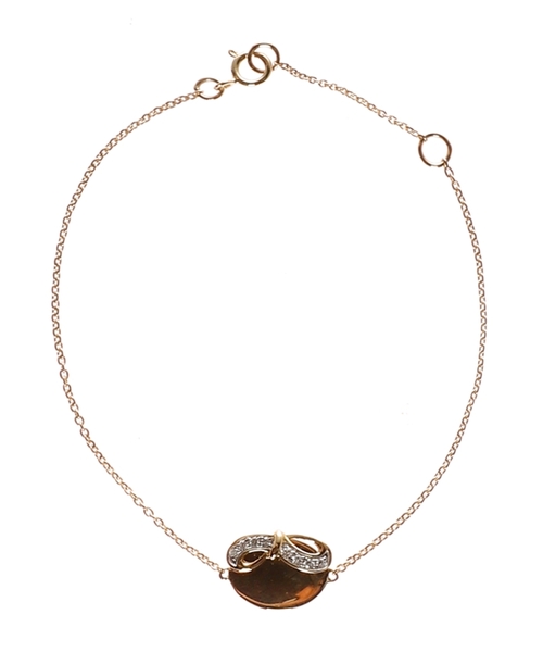Bow Nouveau ID bracelet