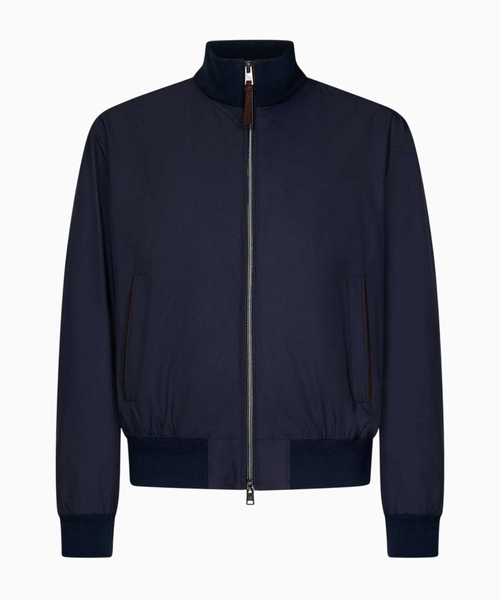 Zip-up bomber jacket