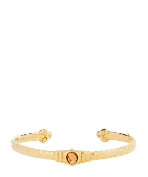 Золотистый браслет с камнем