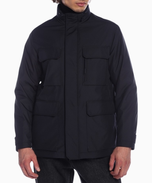 Puffer jacket with pocket details