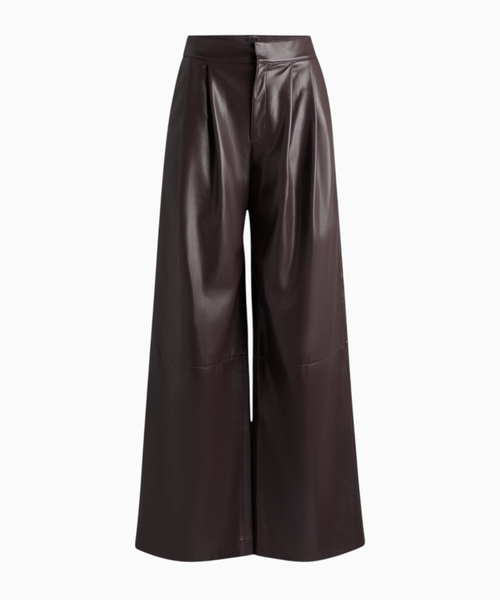 Pleat-front relaxed-fit trousers