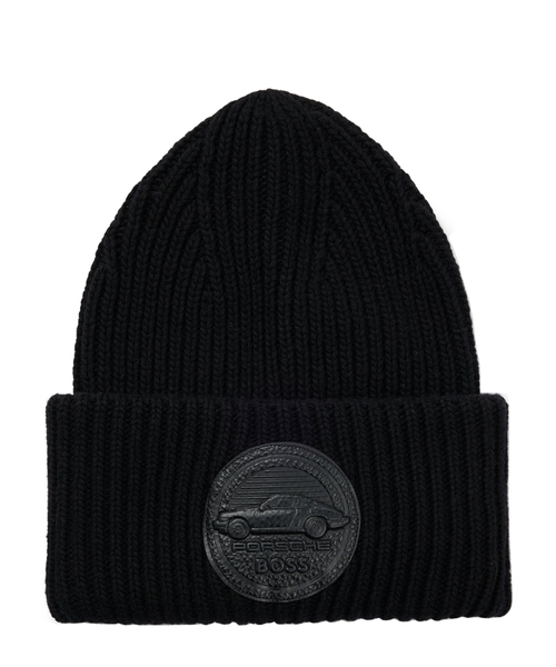 Porsche x Boss chunky-rib beanie hat