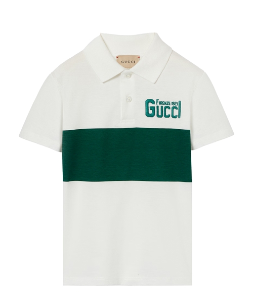 Gucci embroidered polo shirt best sale