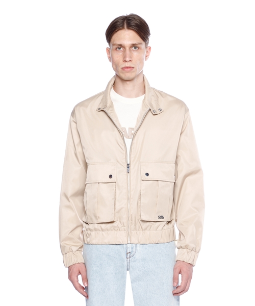 Jacket with logo print