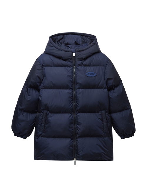 Стёганая куртка на молнии с логотипом