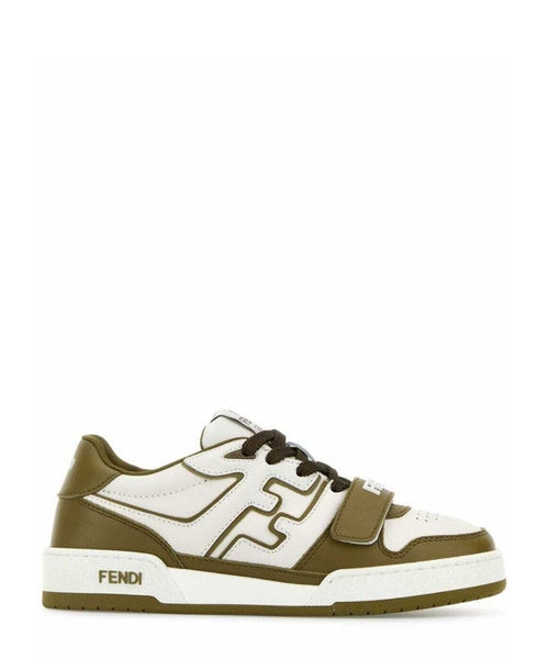 Кожаные кроссовки Fendi Match