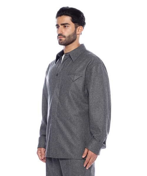 Long sleeve wool shirt #3