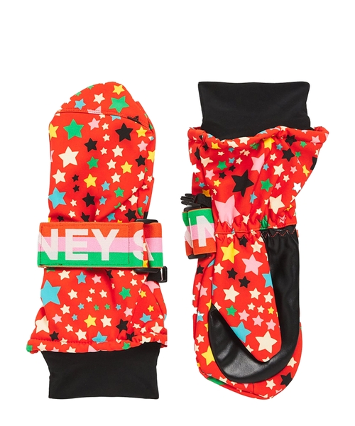 Лыжные перчатки со звездным принтом