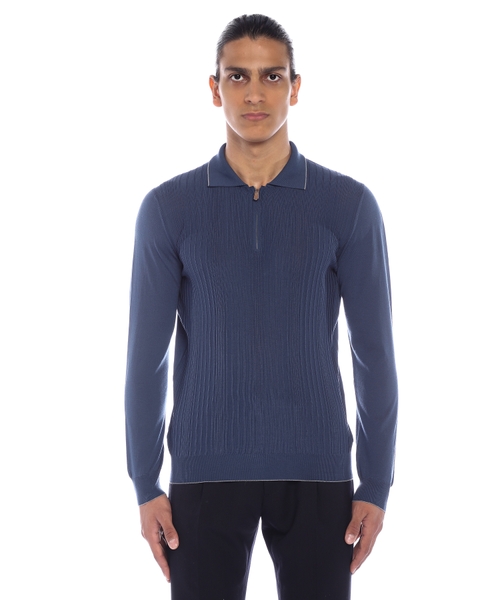 Zəncirbəndli yaxa ilə polo-cemper