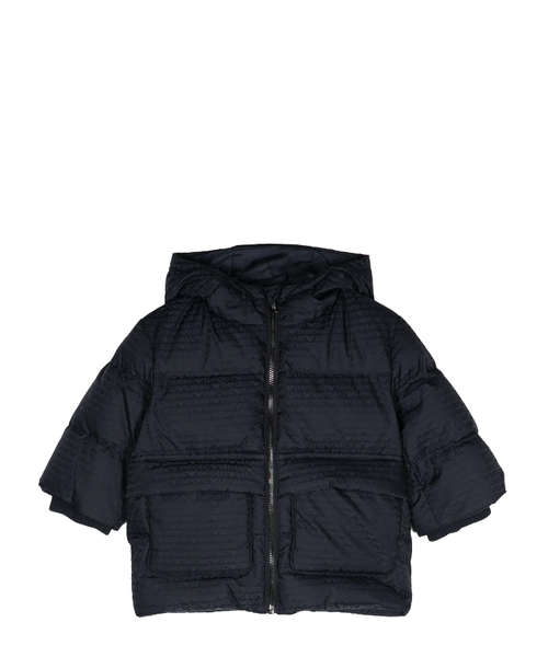 Quilted jacket with logo
