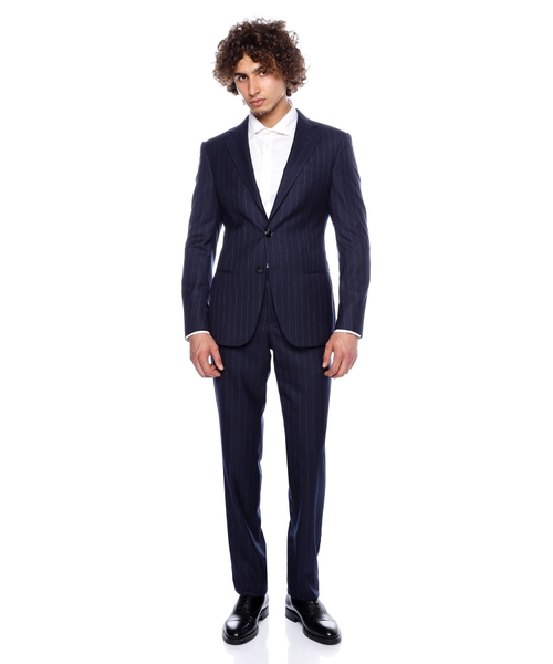 Zolaqlı yun kostyum