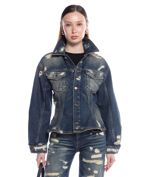 Джинсовая куртка Rip And Repair Fluted