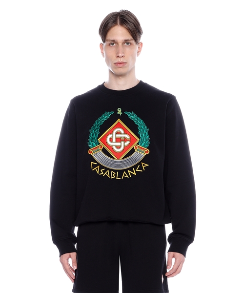 存在感が弾ける【Casablanca】Logo Embroidered Sweatshirt Logo embroidered sweatshirt | Emporium