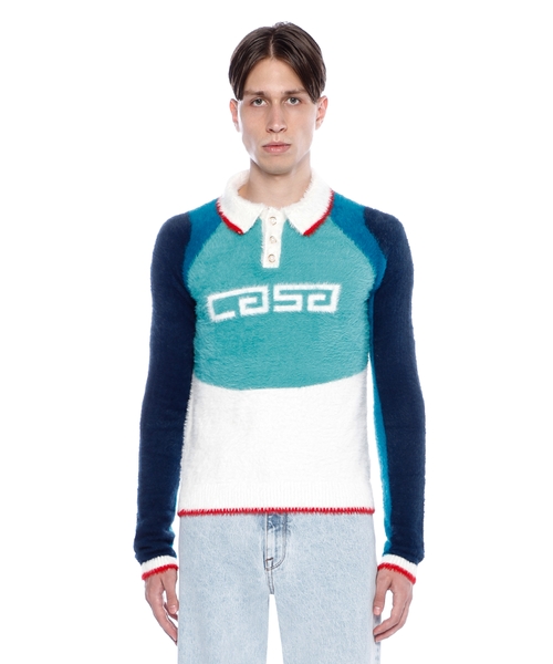 Поло с длинными рукавами и логотипом