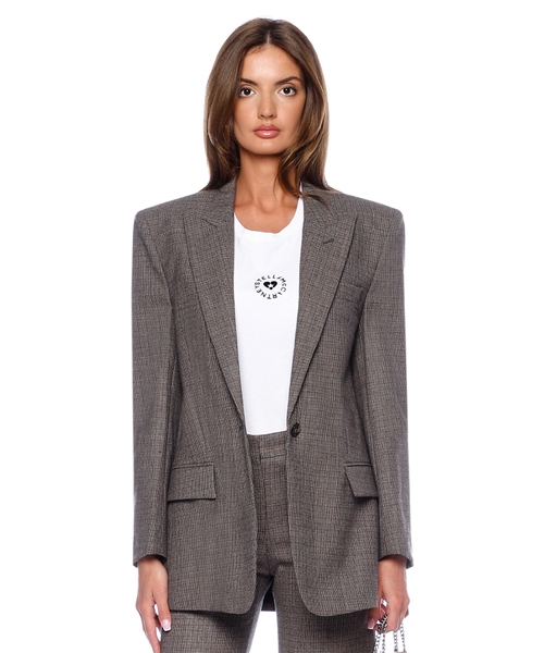 Straight-fit wool jacket
