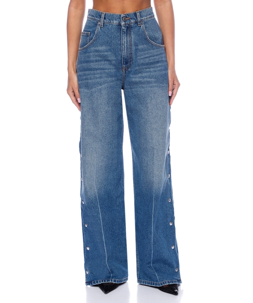 デニム・ジーパン Stella McCartney FW24 Denim jeans (6D03363SPH99 4224) Stella McCartney Straight Leg Jeans With Zippers | italist