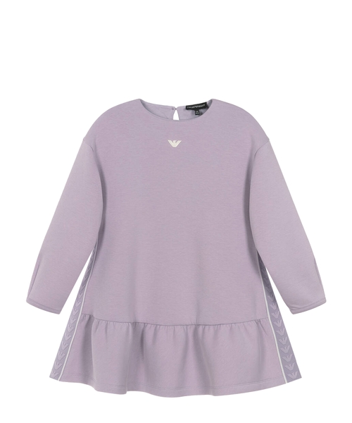 Logo-embroidered dress