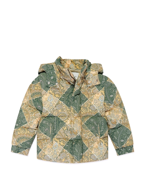 Paisley-print puffer jacket