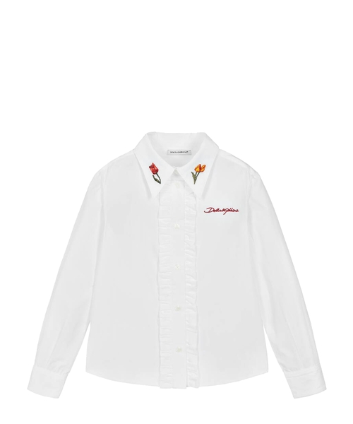 Embroidered cotton blouse